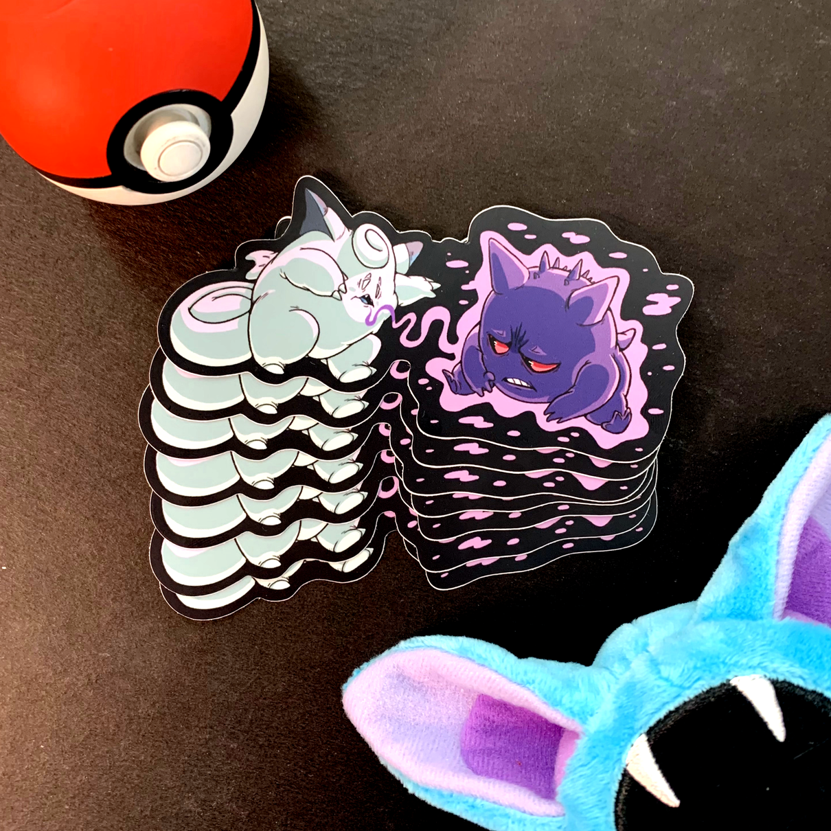 Gengar & Clefairy - Coming to Terms – Joe's Pop Up Sticker Shop