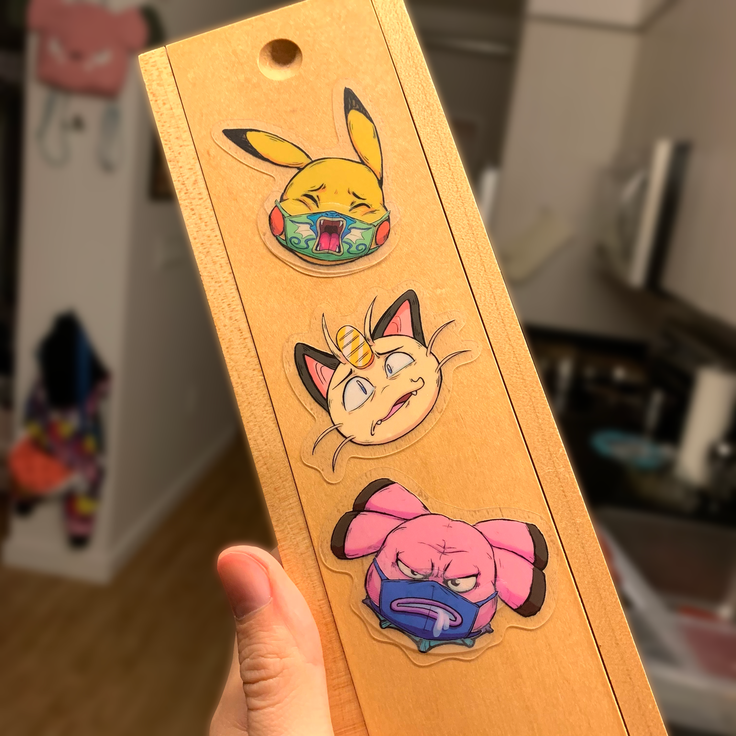 Poke-Mask Sticker Set #01