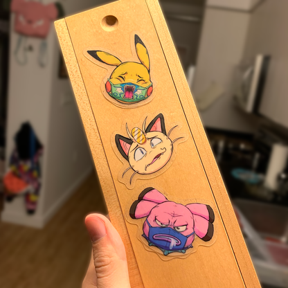 Poke-Mask Sticker Set #01
